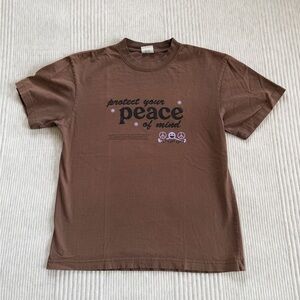 Lavender Brown Graphic T-Shirt